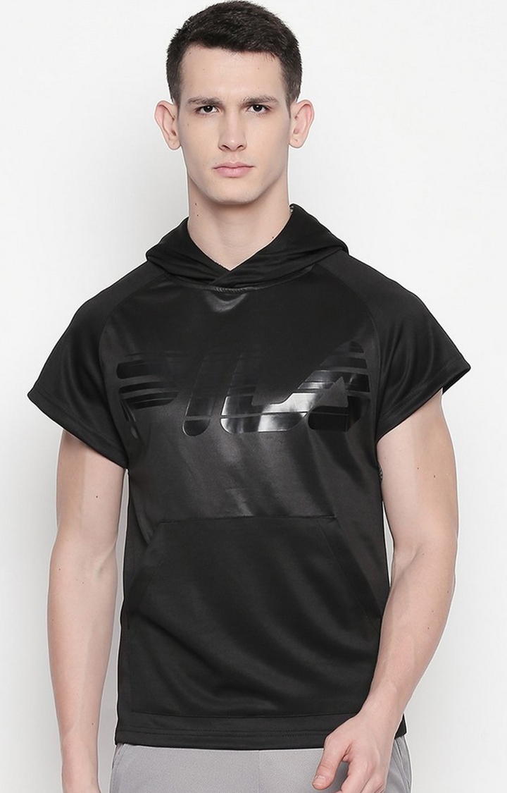 FILA | Men's Black Polyester Activewear Jackets