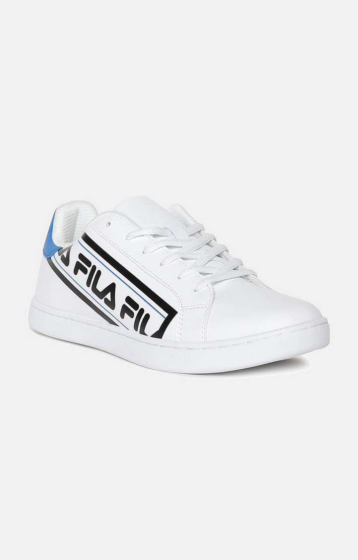 Men's White PU Sneakers