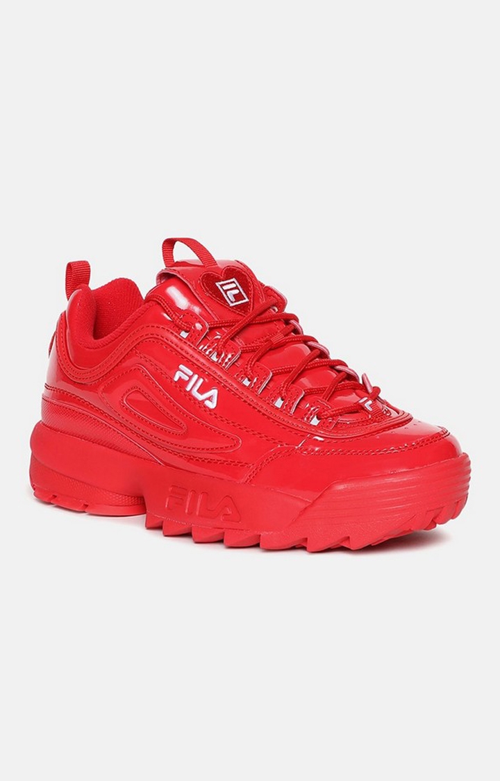 FILA | Red Disruptor II Heart Sneakers