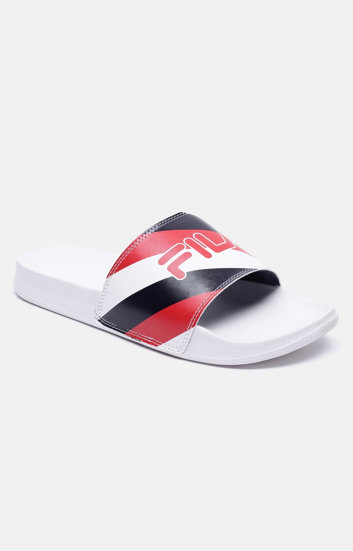 FILA | White Diago Flip Flops