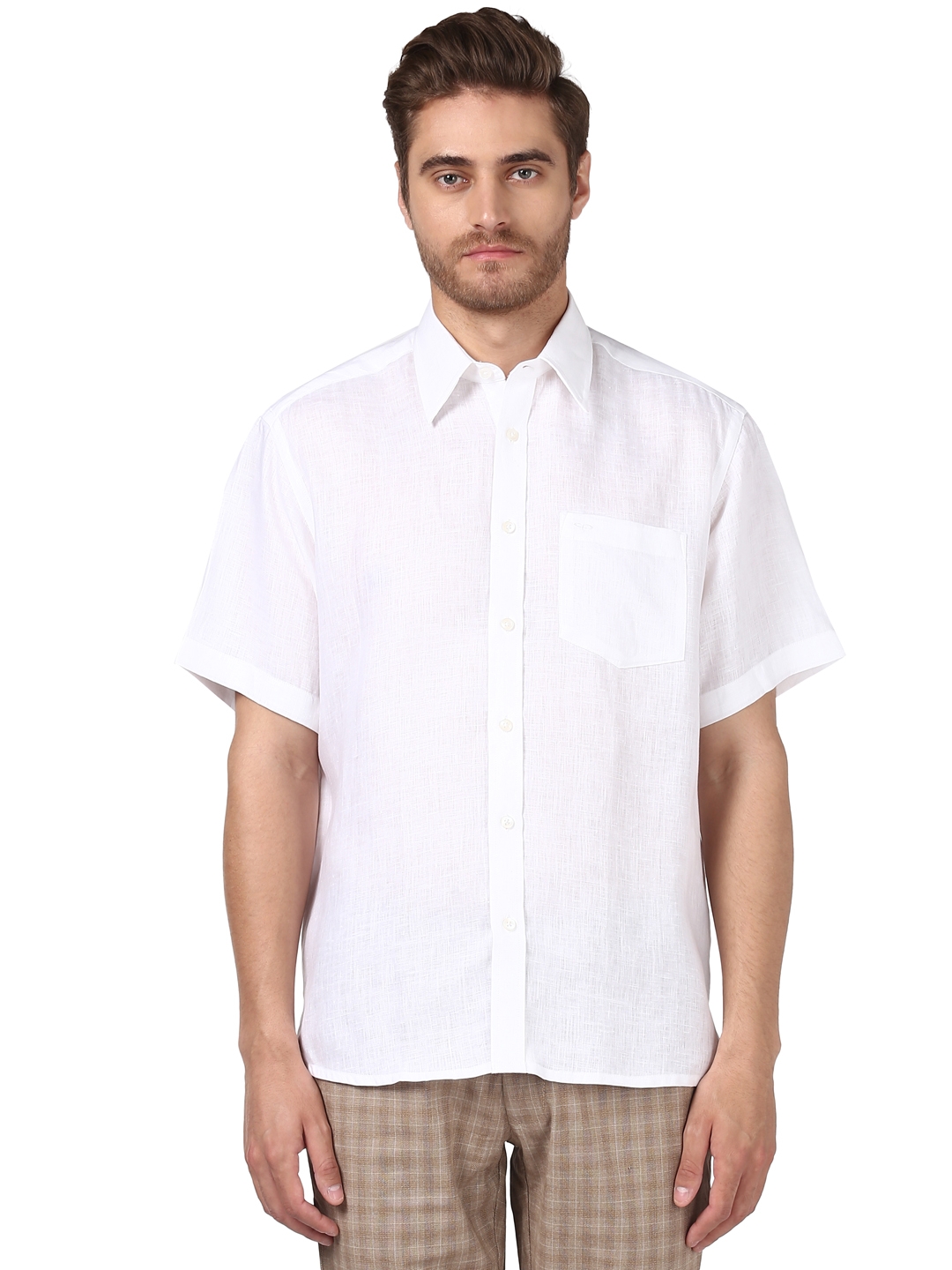 ColorPlus White Casual Shirt