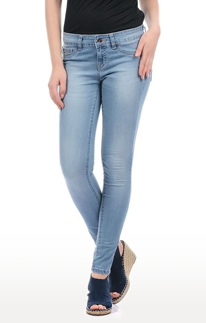 Women's Blue Skinny Jeans