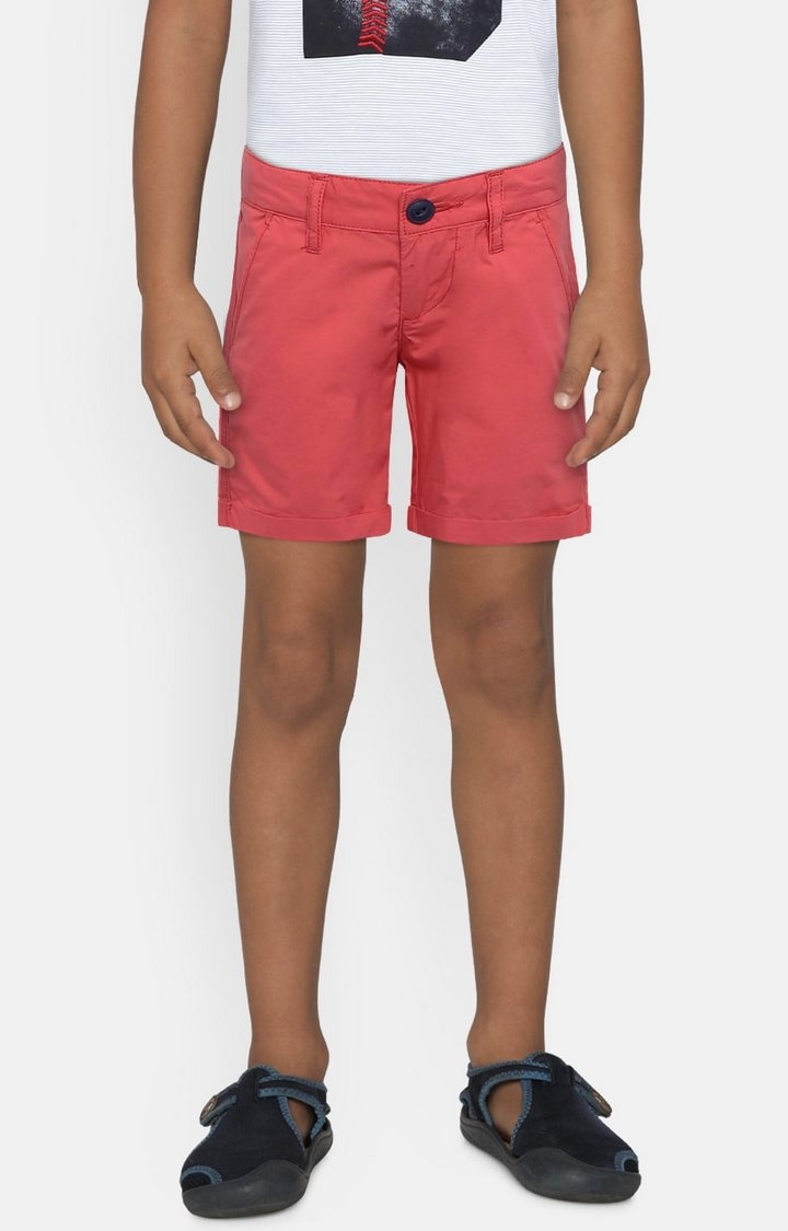 Pepe Jeans | Pink Solid Shorts