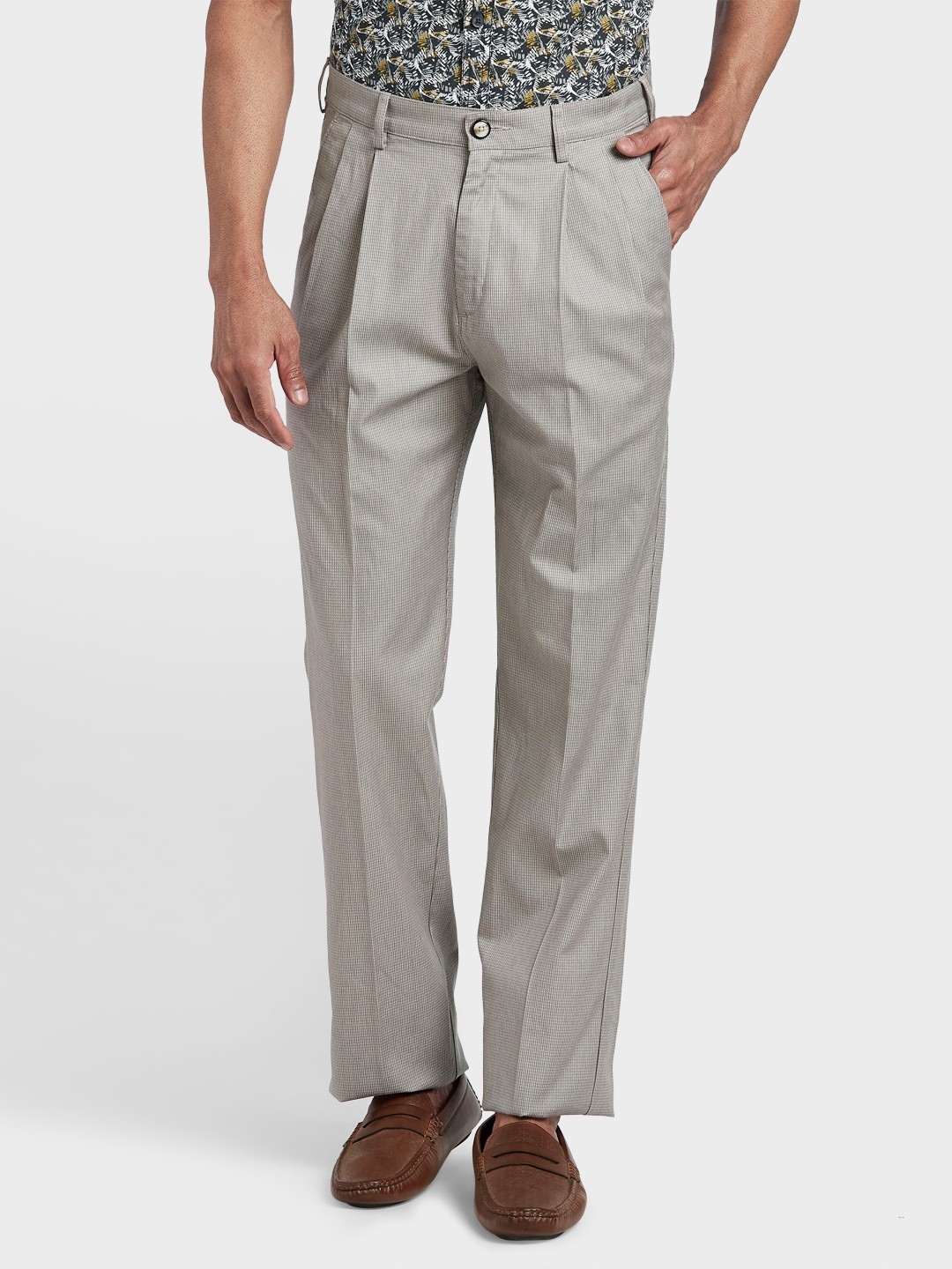 ColorPlus | ColorPlus Medium Grey Custom Fit Trouser