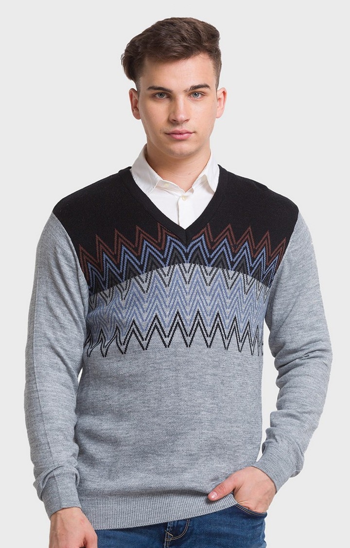 ColorPlus | ColorPlus Tailored Fit Grey Sweater For Men
