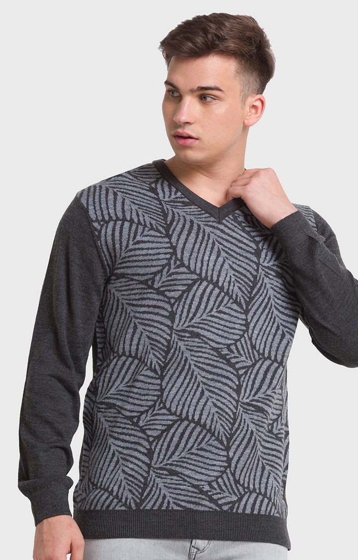 ColorPlus | ColorPlus Tailored Fit Grey Sweater For Men