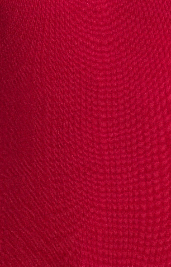ColorPlus Classic Red Sweater For Men