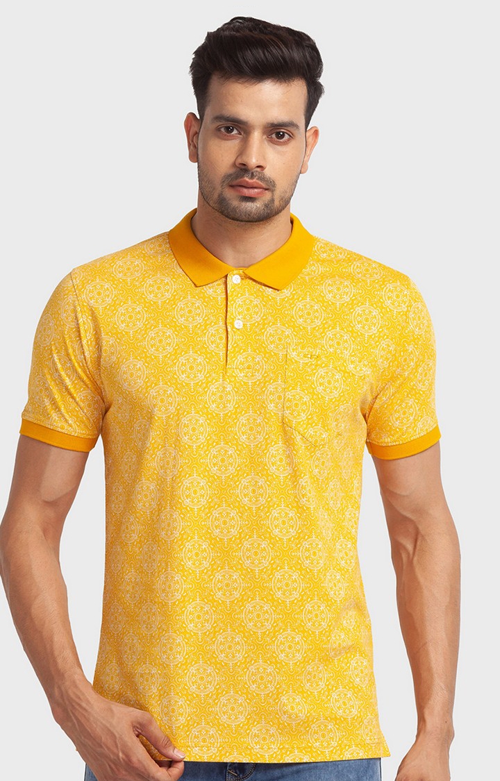 ColorPlus | ColorPlus Tailored Fit Yellow T-Shirt For Men