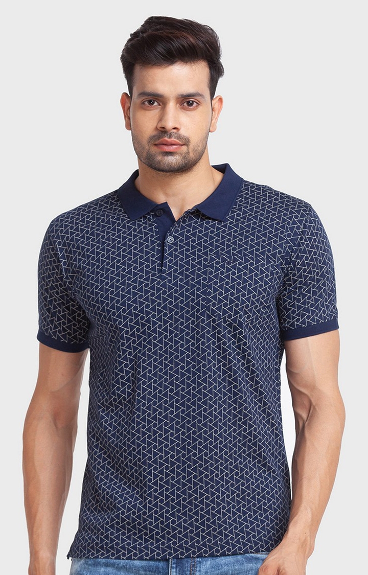 ColorPlus | ColorPlus Tailored Fit Blue T-Shirt For Men