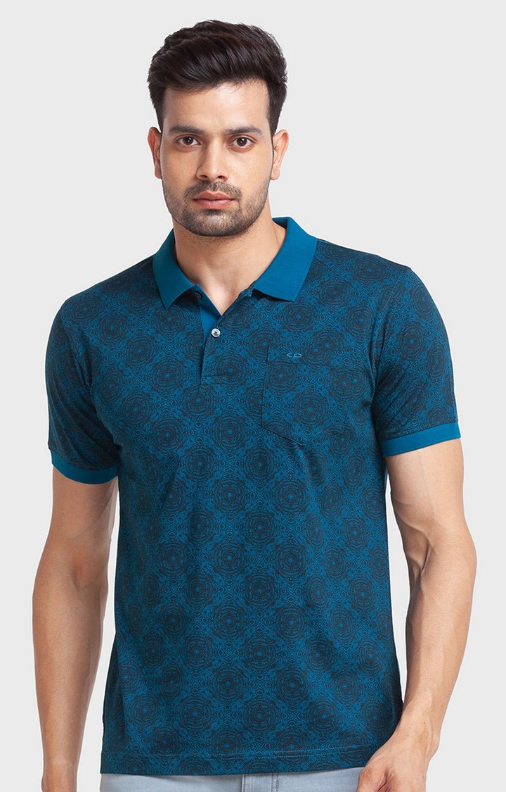 ColorPlus | ColorPlus Tailored Fit Blue T-Shirt For Men