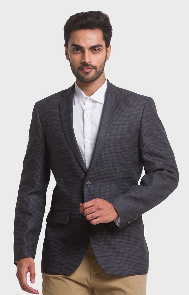 ColorPlus | ColorPlus Contemporary Fit Grey Blazer For Men