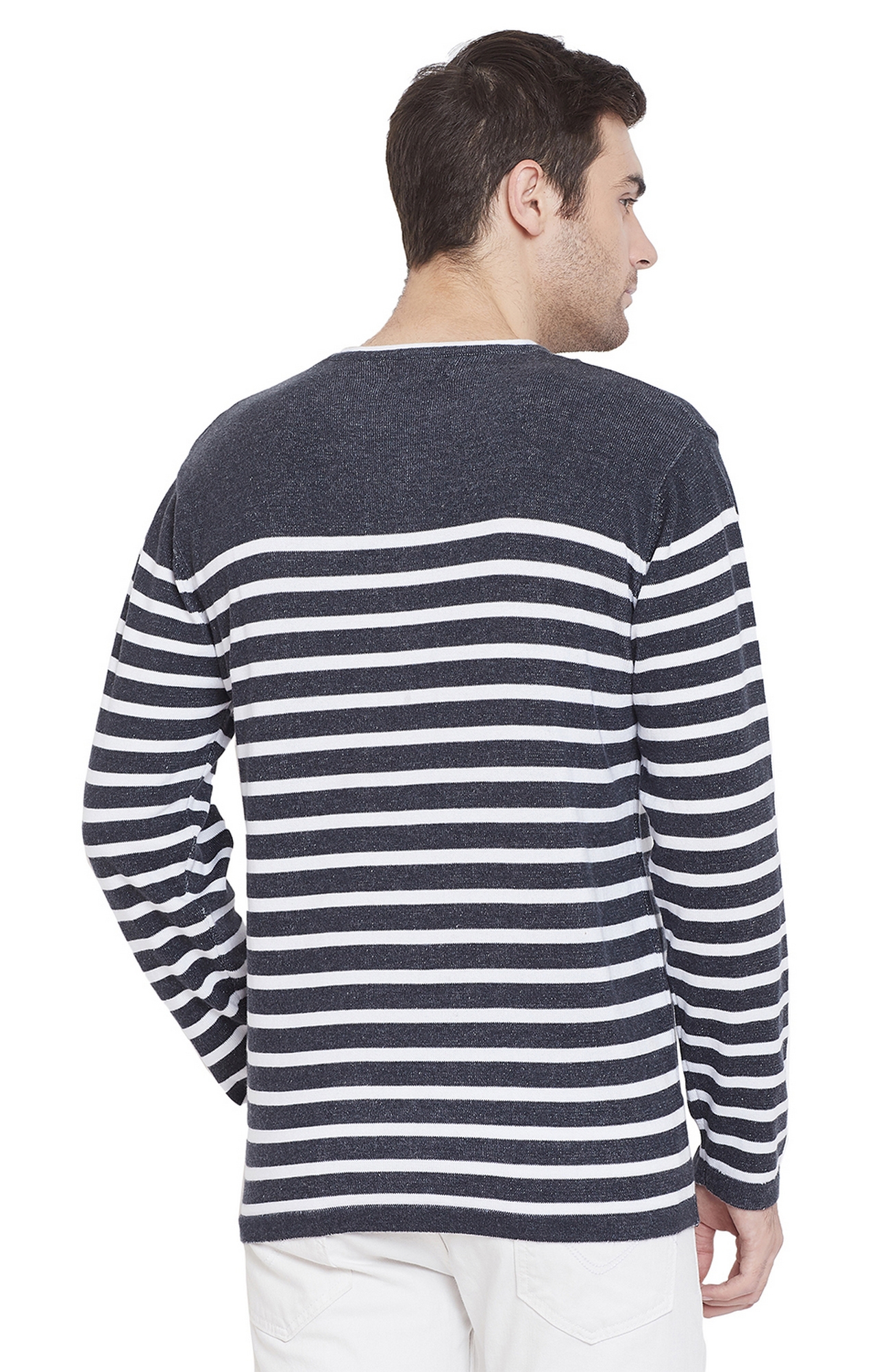 Grey Striped Sweaters