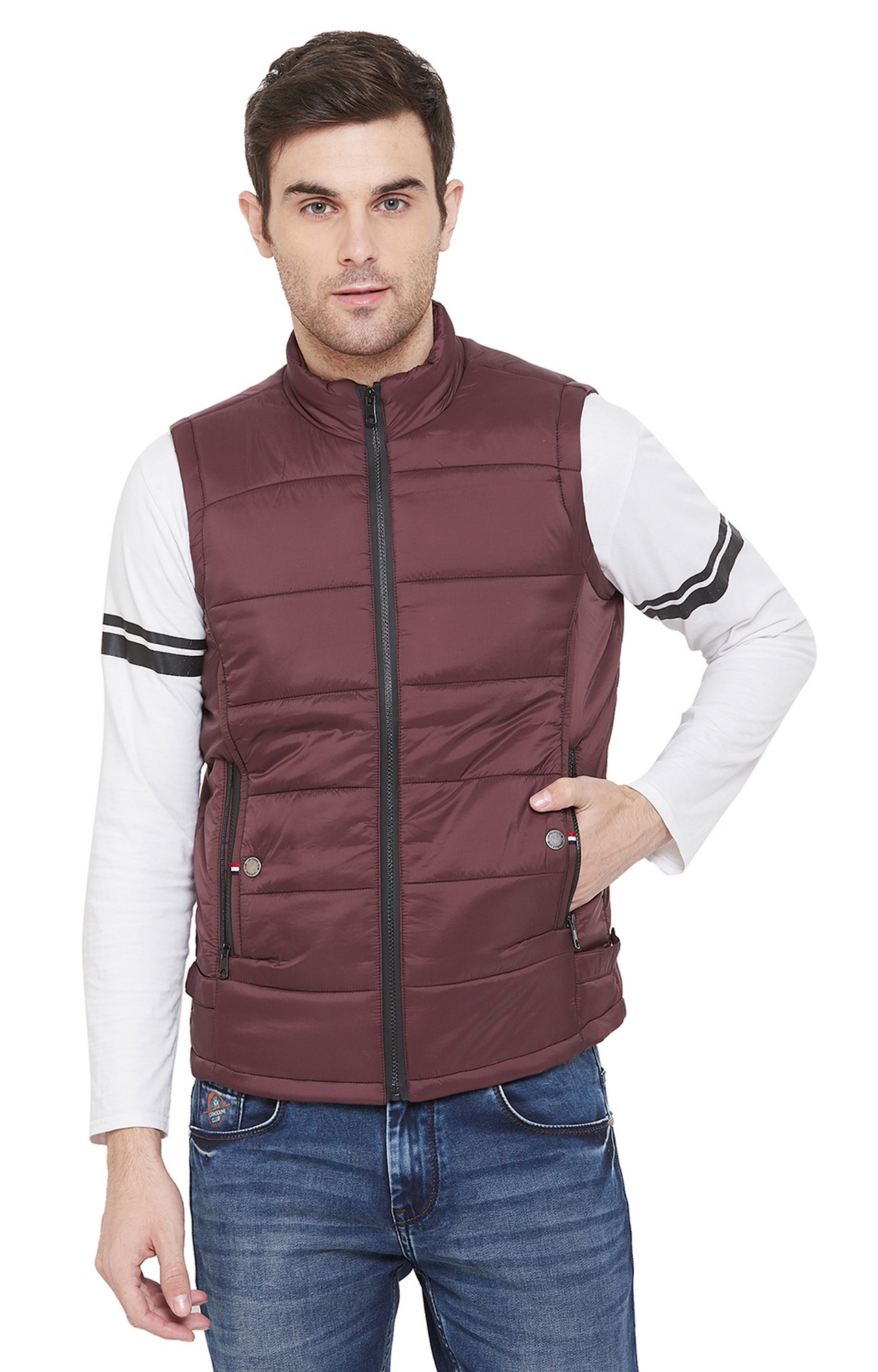 Red Solid Gilet