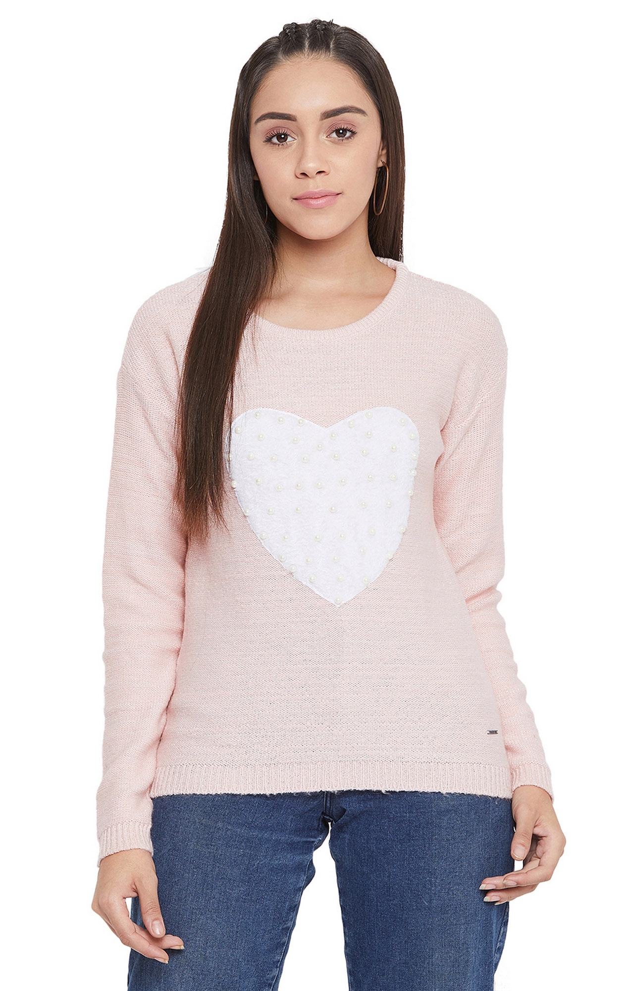 Pink Printed Sweaters