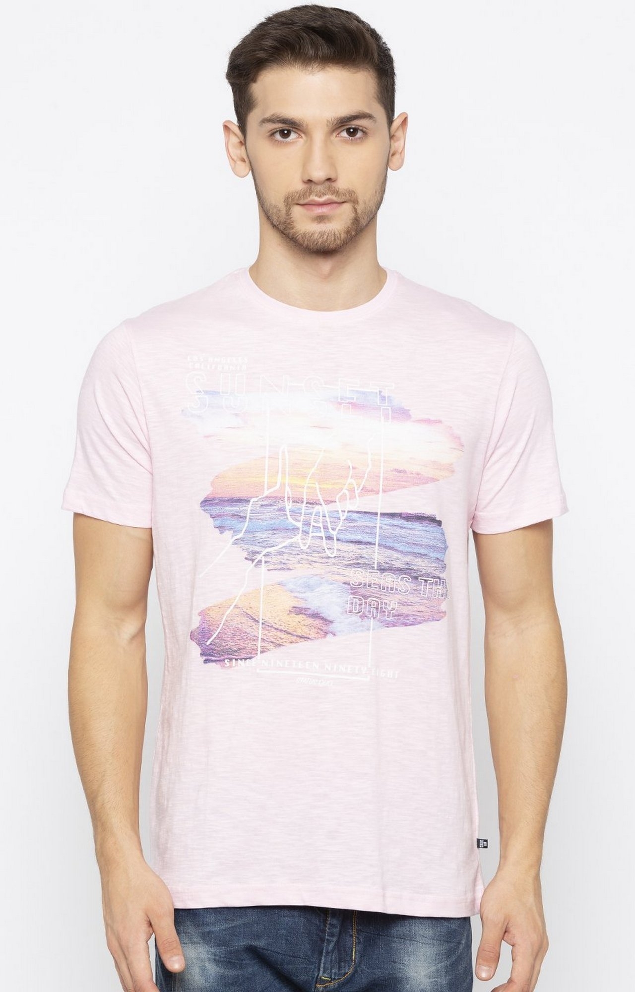 Status Quo | Pink Printed T-Shirt