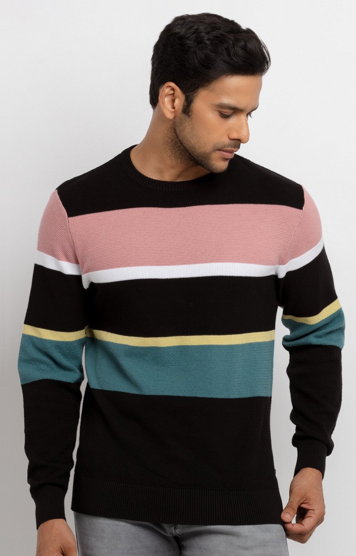 Men's Multi Cotton Knitted Sweaters