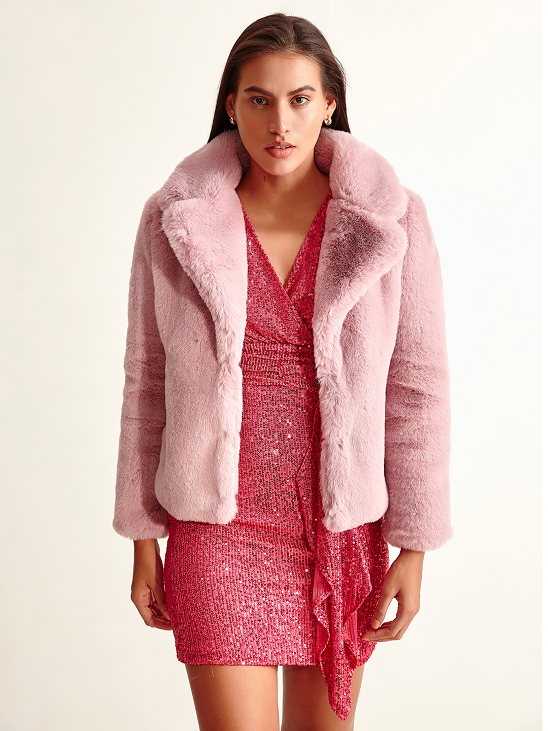 Cover Story | Pink Snow Fur Coat
