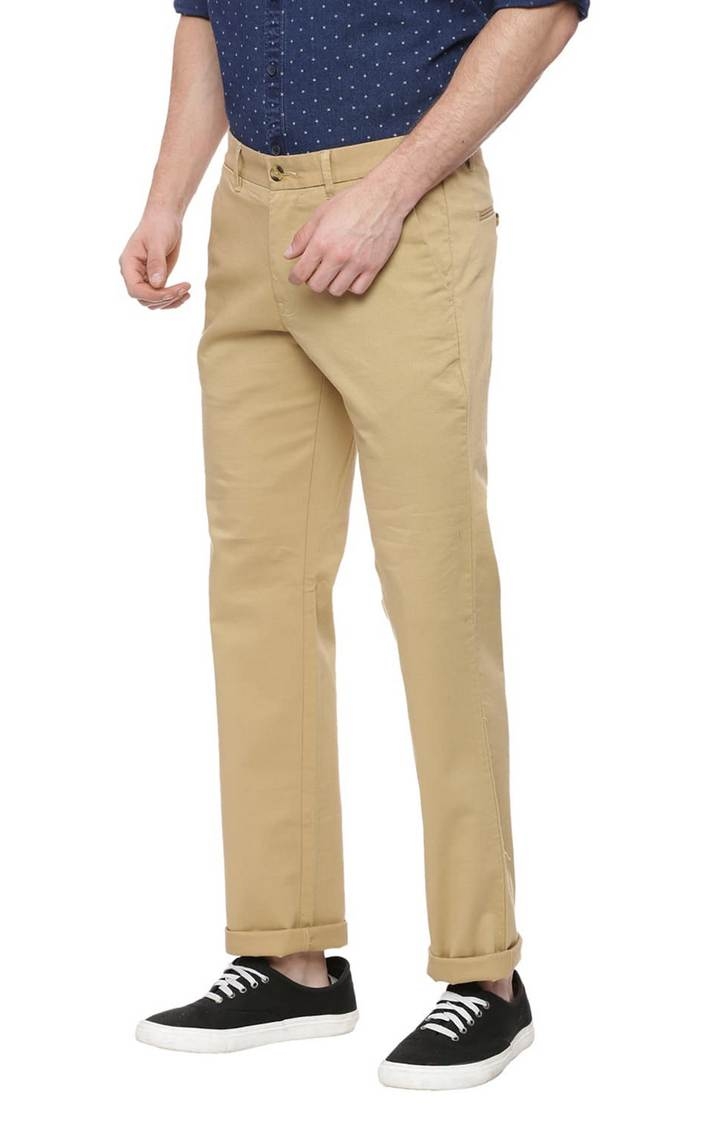 Brown Solid Chinos