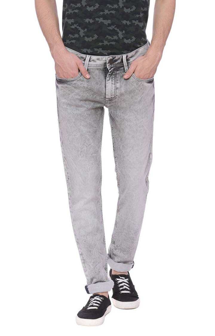 Basics | Grey Solid Jeans
