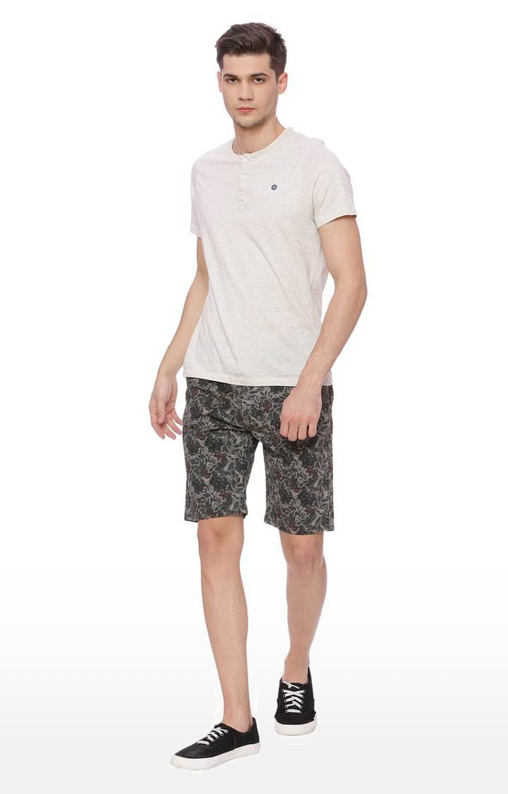 Grey Printed Shorts