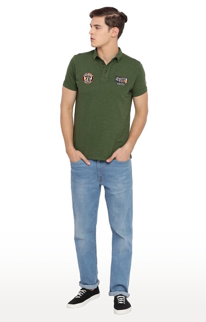 Green Solid Polos