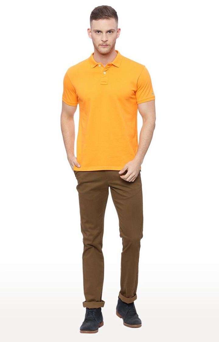 Orange Solid T-Shirts