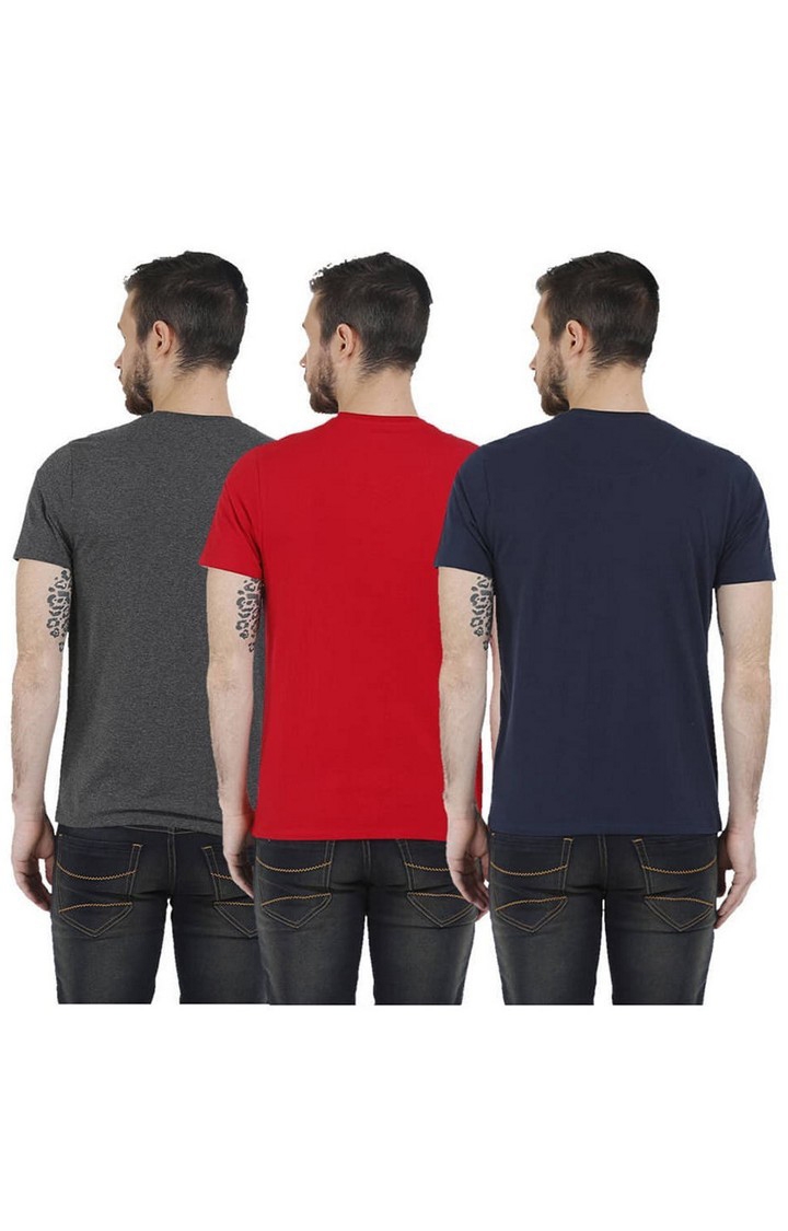 Multicolour Solid T-Shirts