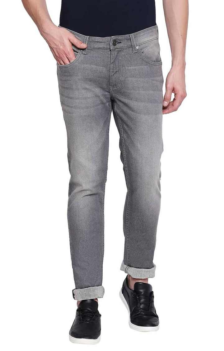 Basics | Grey Solid Jeans