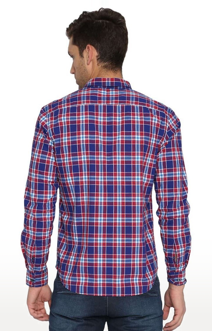 Red Checked Casual Shirts