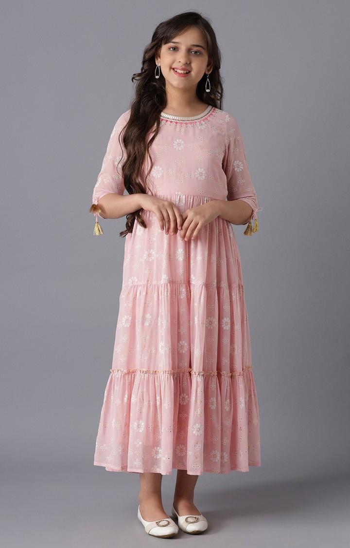 Pastel Girls Ethnic Gown