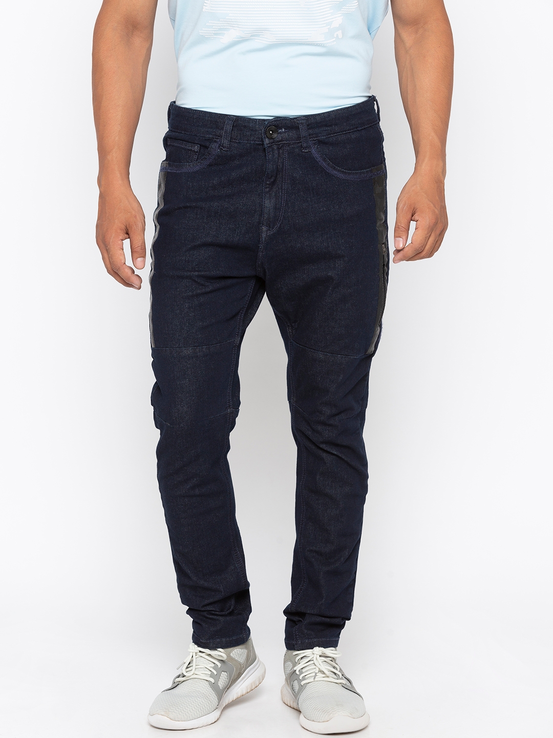 SPYKAR | Spykar Raw Blue Solid Skinny Fit Jeans