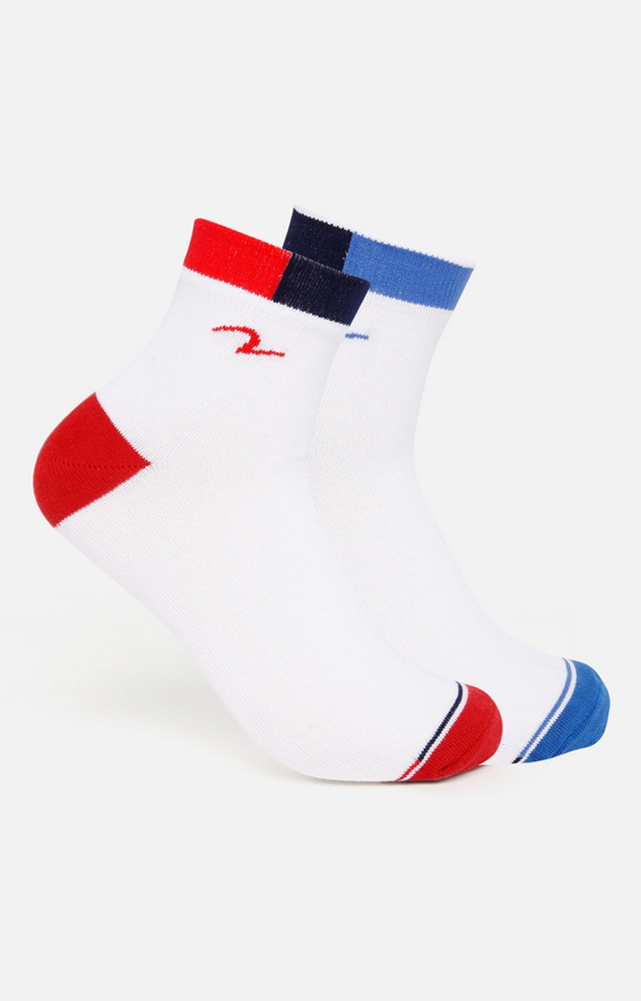Spykar | Spykar Red And Blue Socks - Pair Of 2