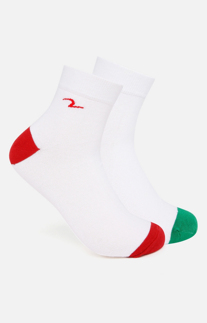 Spykar Green And Red Socks - Pair Of 2