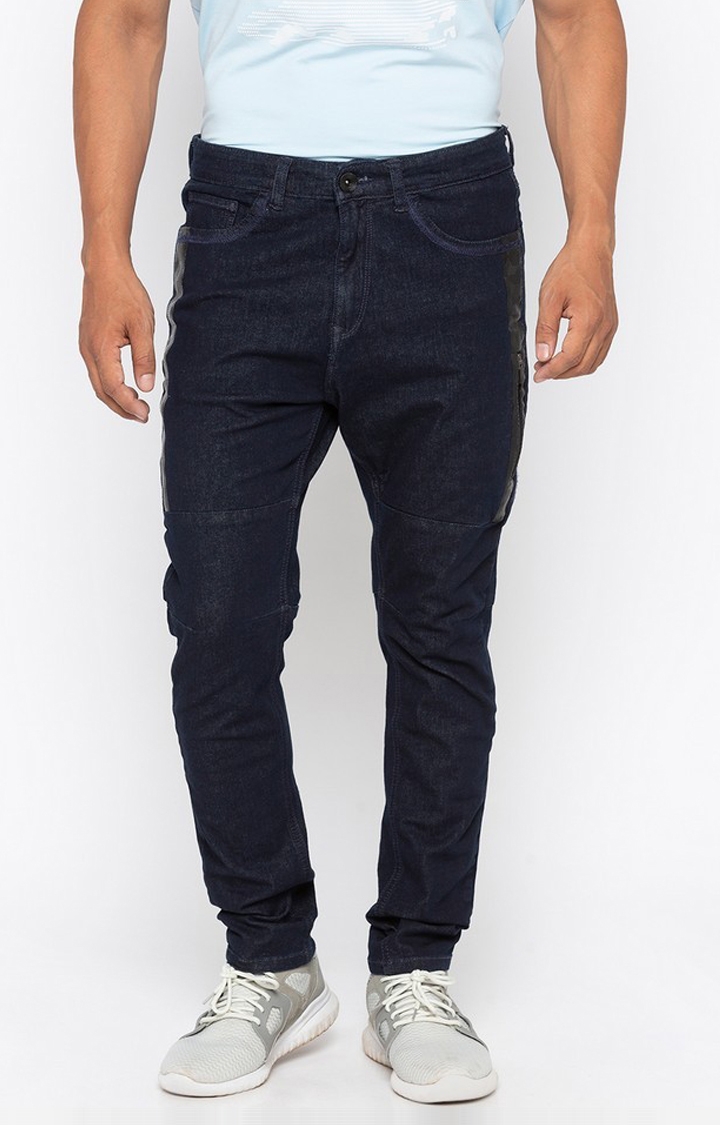 Spykar | Spykar Raw Blue Solid Skinny Fit Jeans