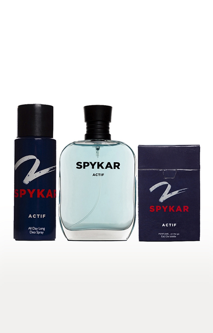 Spykar Blue Perfume Travel Kit