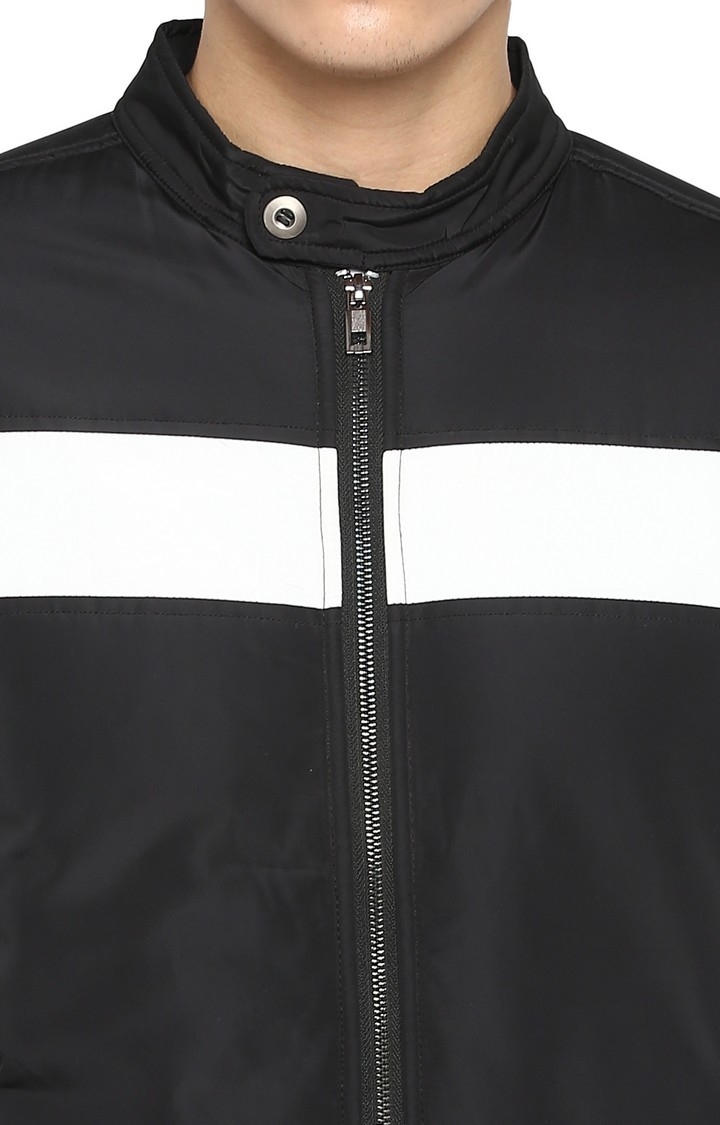 spykar Black Solid Slim Fit Activewear Jackets