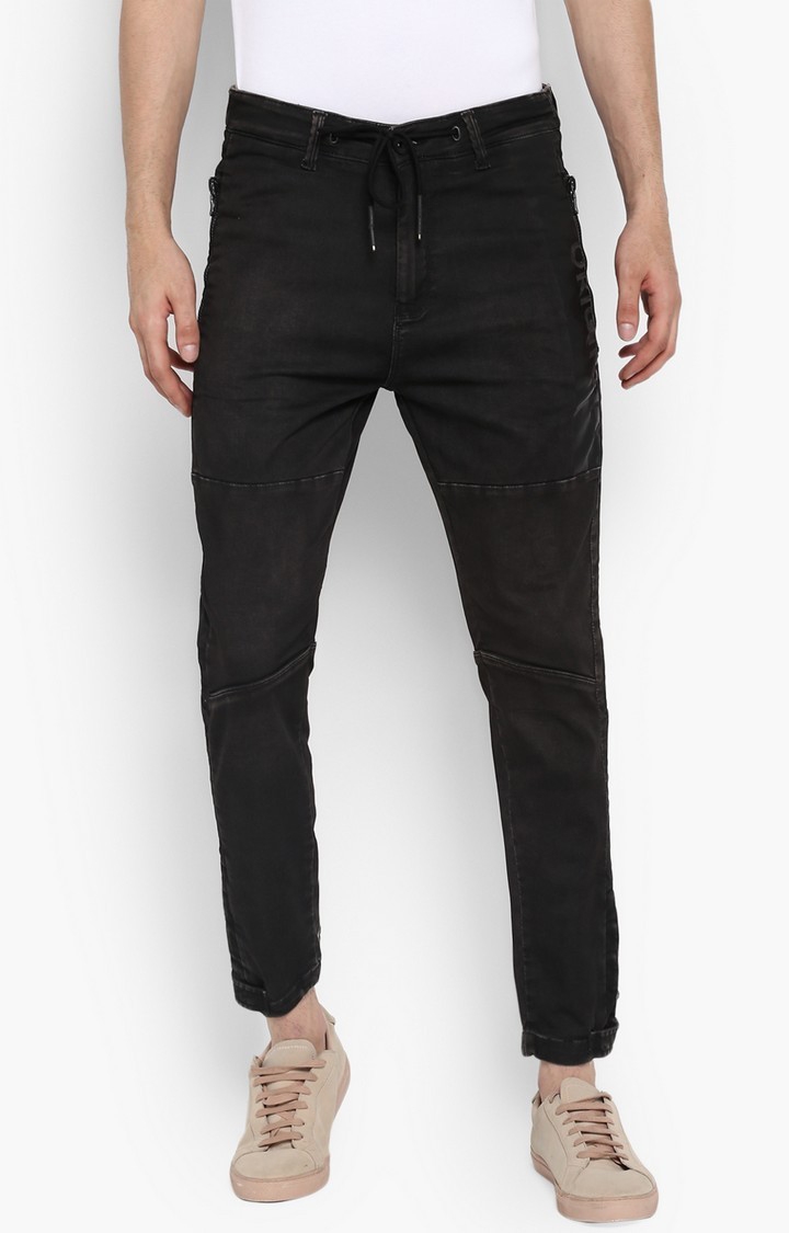 Spykar | Spykar Black Solid Skinny Fit Jeans
