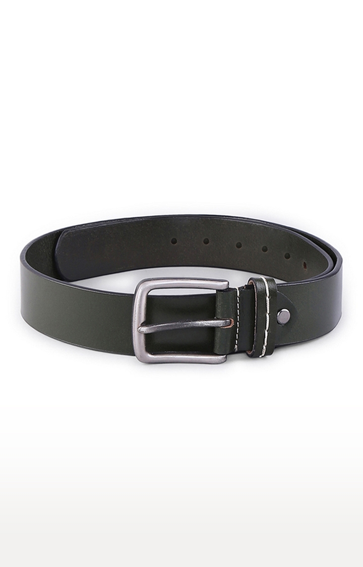 Spykar Black Leather Belt