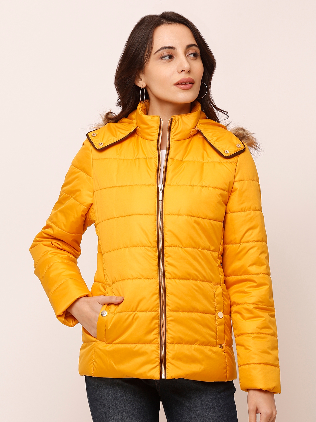Spykar | spykar Yellow Solid Front Open Jacket
