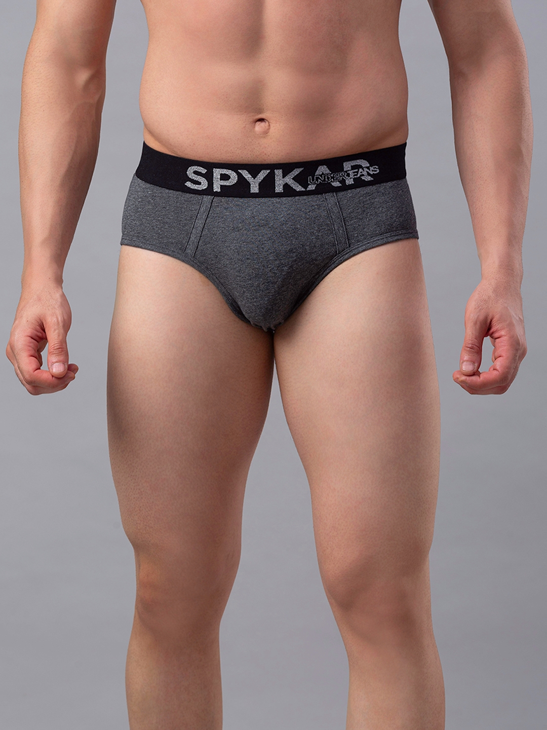 SPYKAR | Grey Solid Briefs