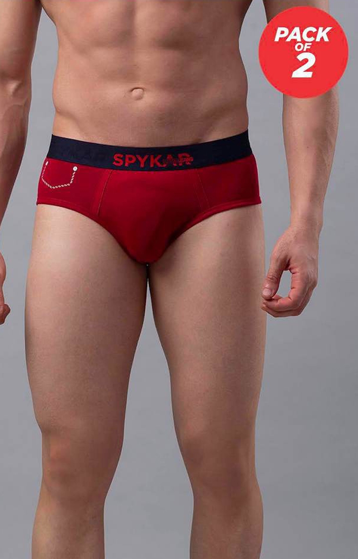 Spykar | Red Solid Briefs