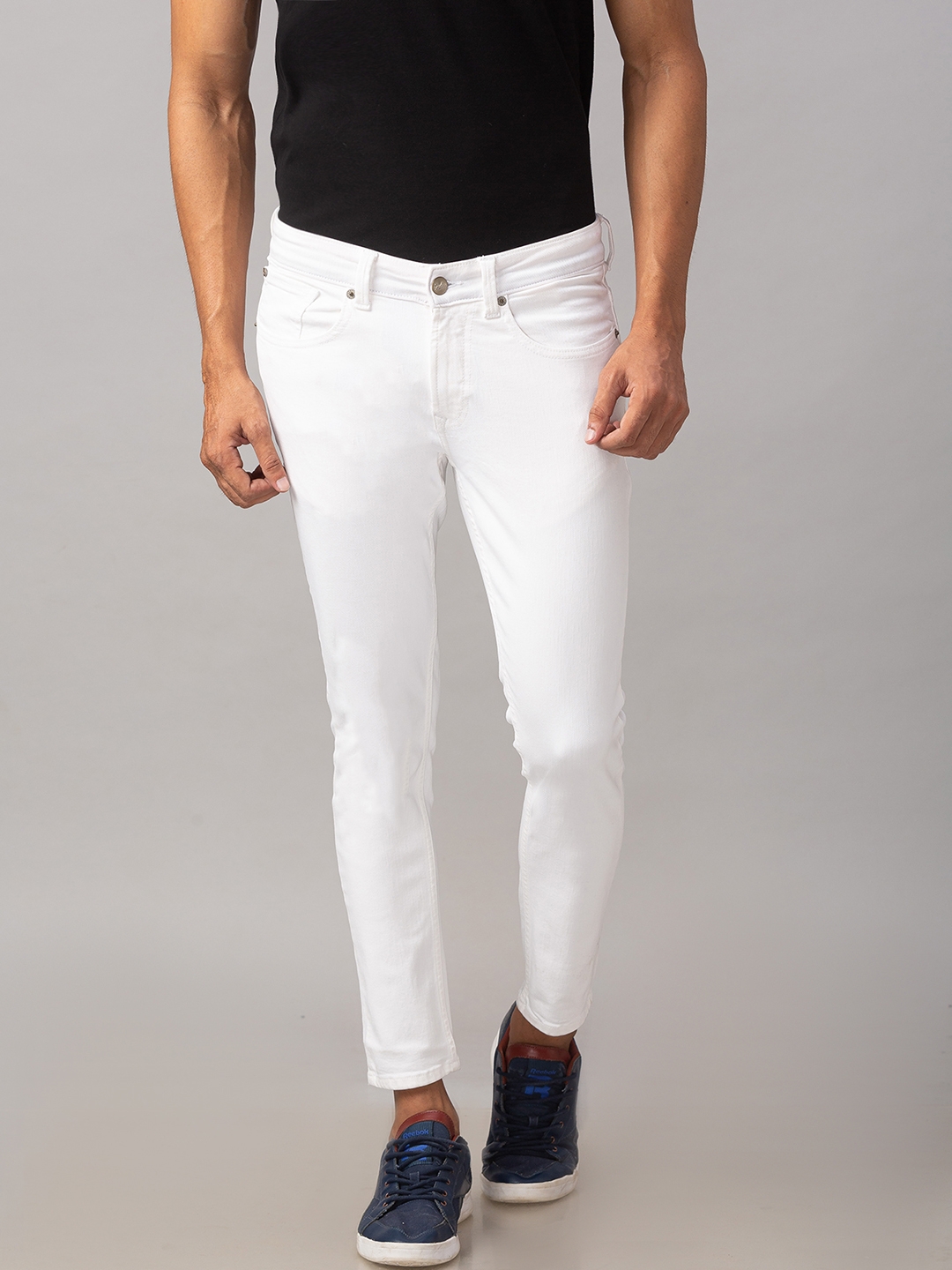 Spykar | Spykar White Cotton Men Jeans (KANO)