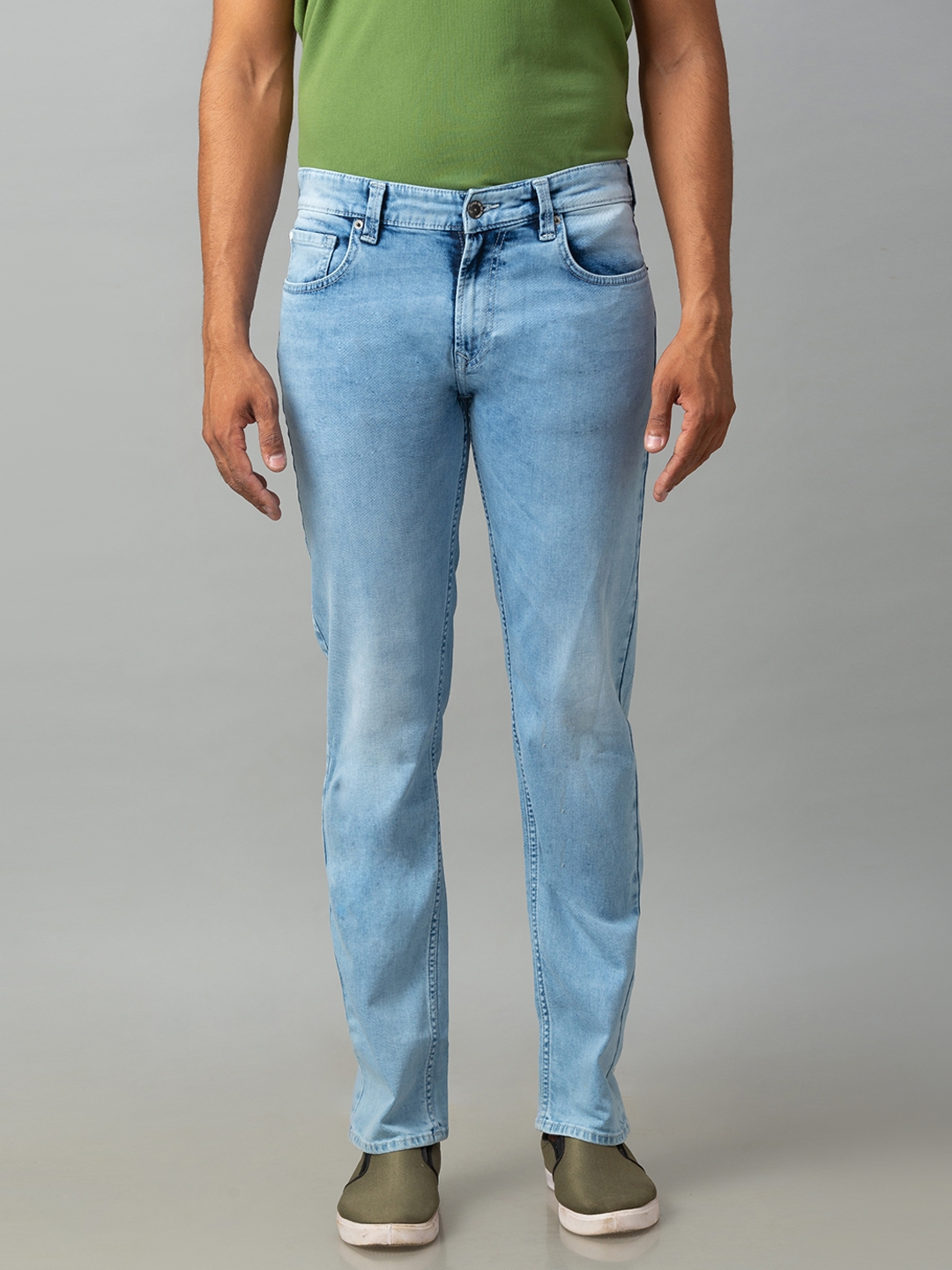 SPYKAR | Spykar Blue Cotton Low Rise Regular Fit Jeans (Rover)