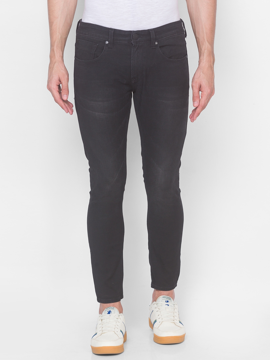 Spykar | Spykar Carbon Black Cotton Stretch Jeans