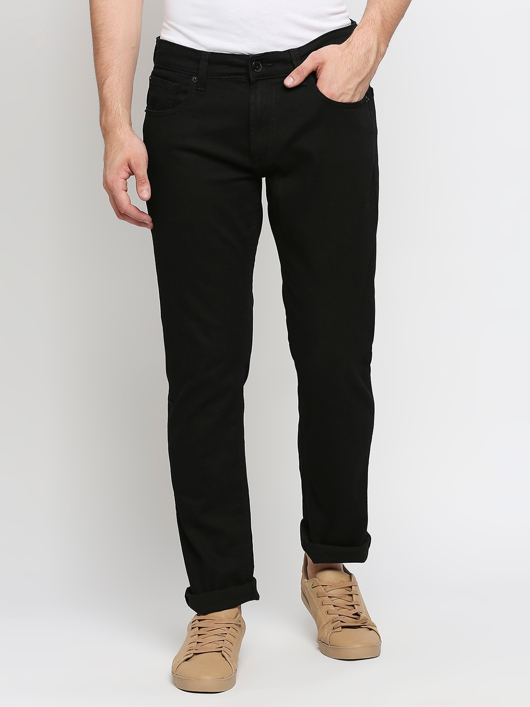 SPYKAR | Spykar Black Cotton Men Jeans (RICARDO)