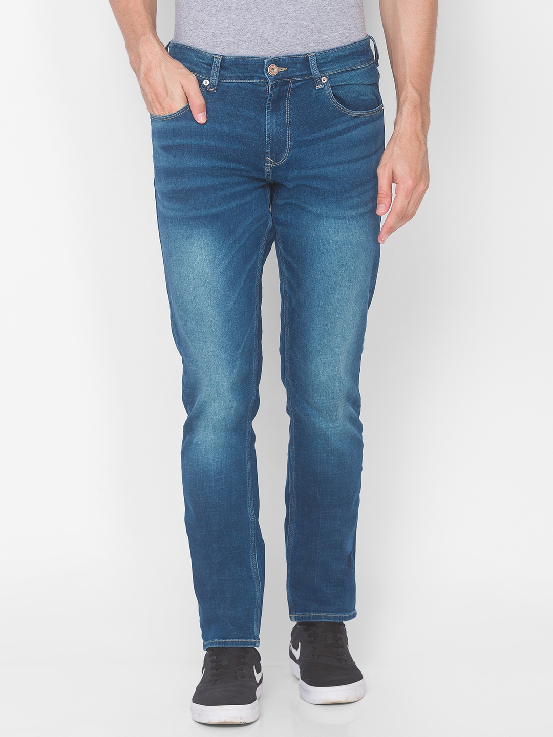 Spykar | Spykar Blue Cotton Men Jeans (RICARDO)