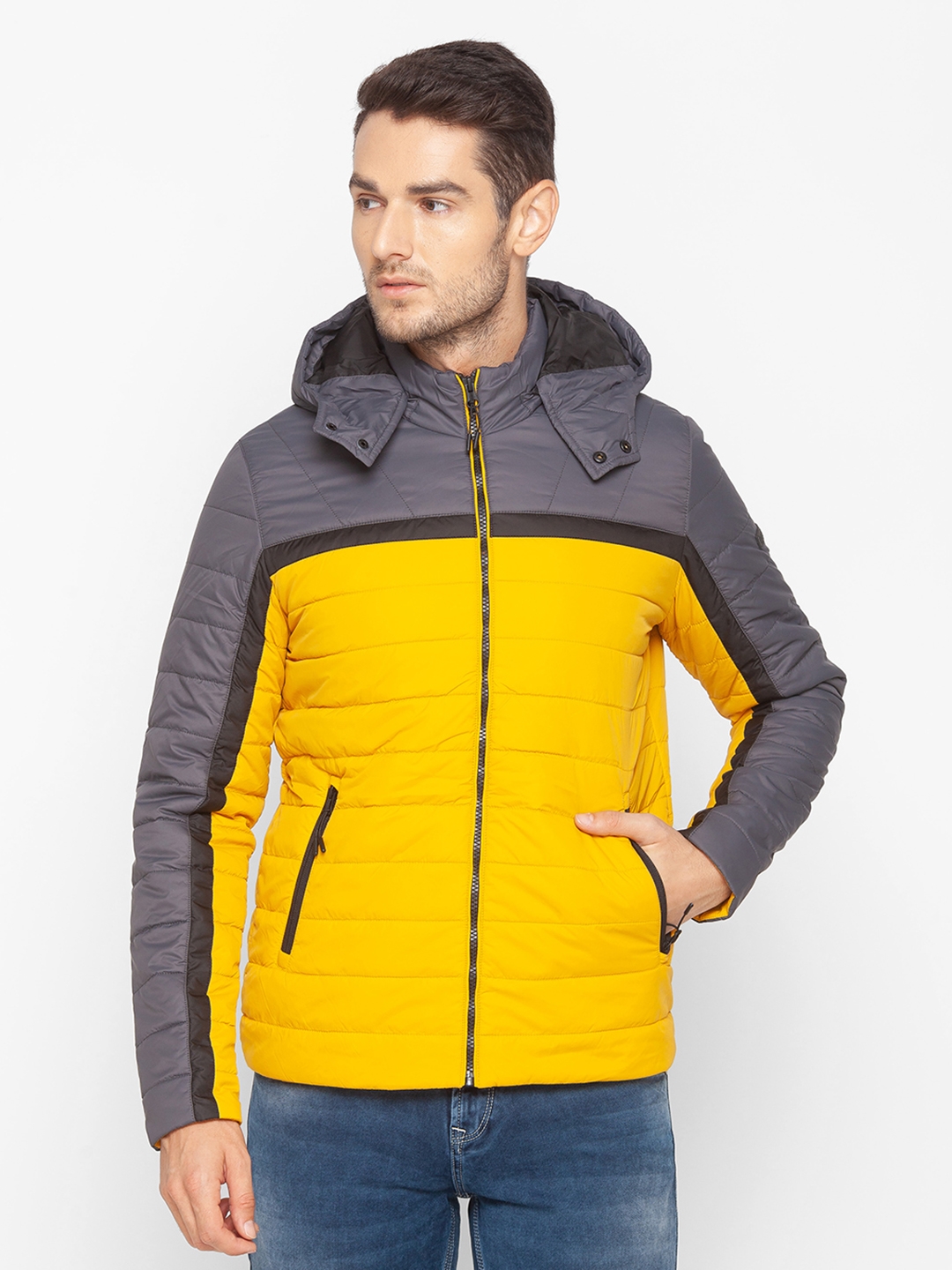 SPYKAR | Spykar Yellow Polyester Men Jacket