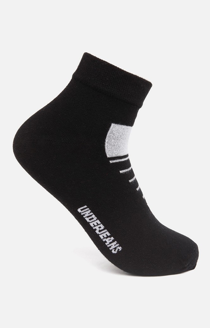 Spykar | Underjeans By Spykar Men Black Ankle Length (Non Terry) Single Pair Of Socks