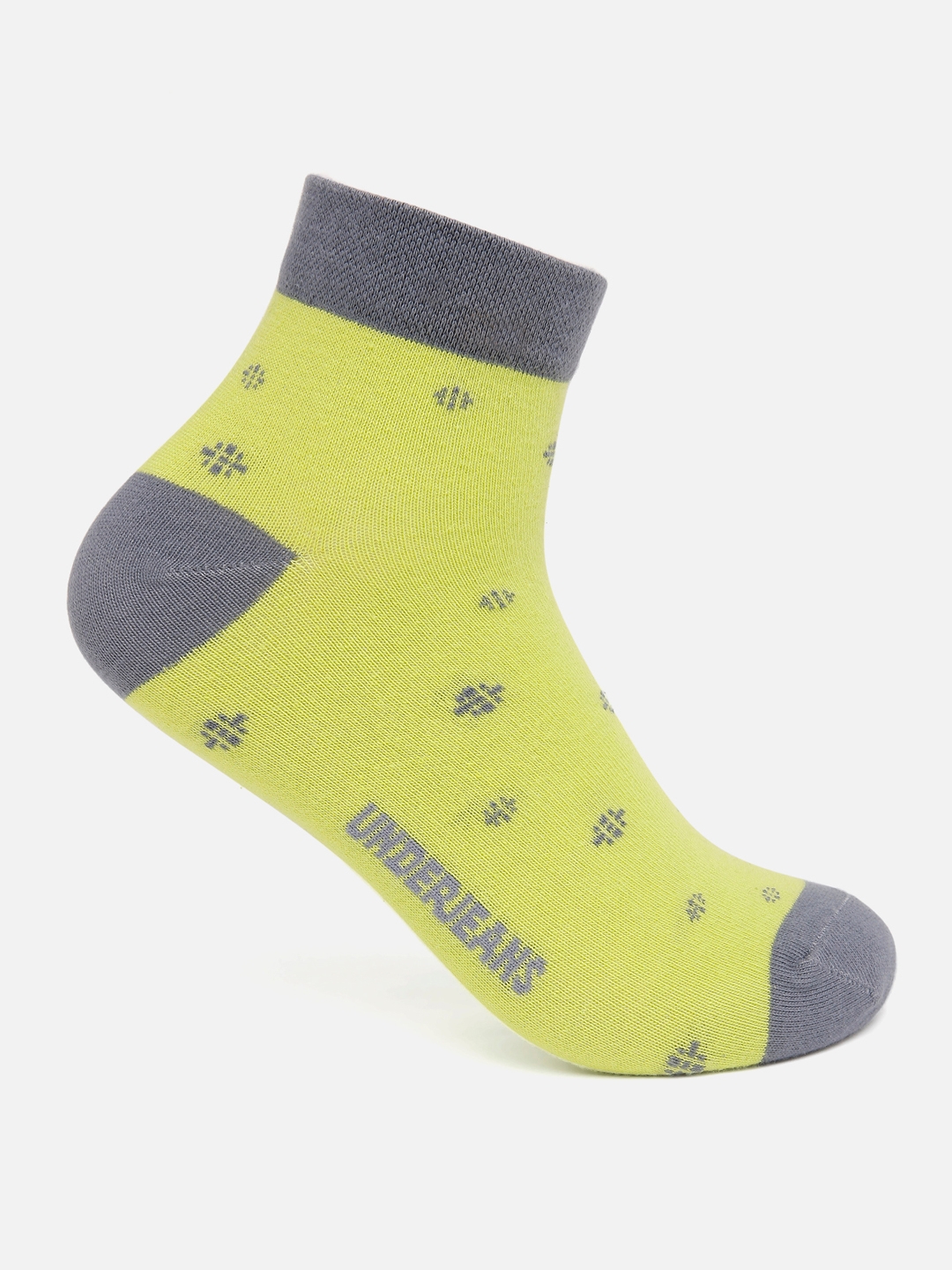 Spykar | Underjeans by Spykar Men P.Green-Grey Ankle Length (Non Terry) Single Pair of Socks