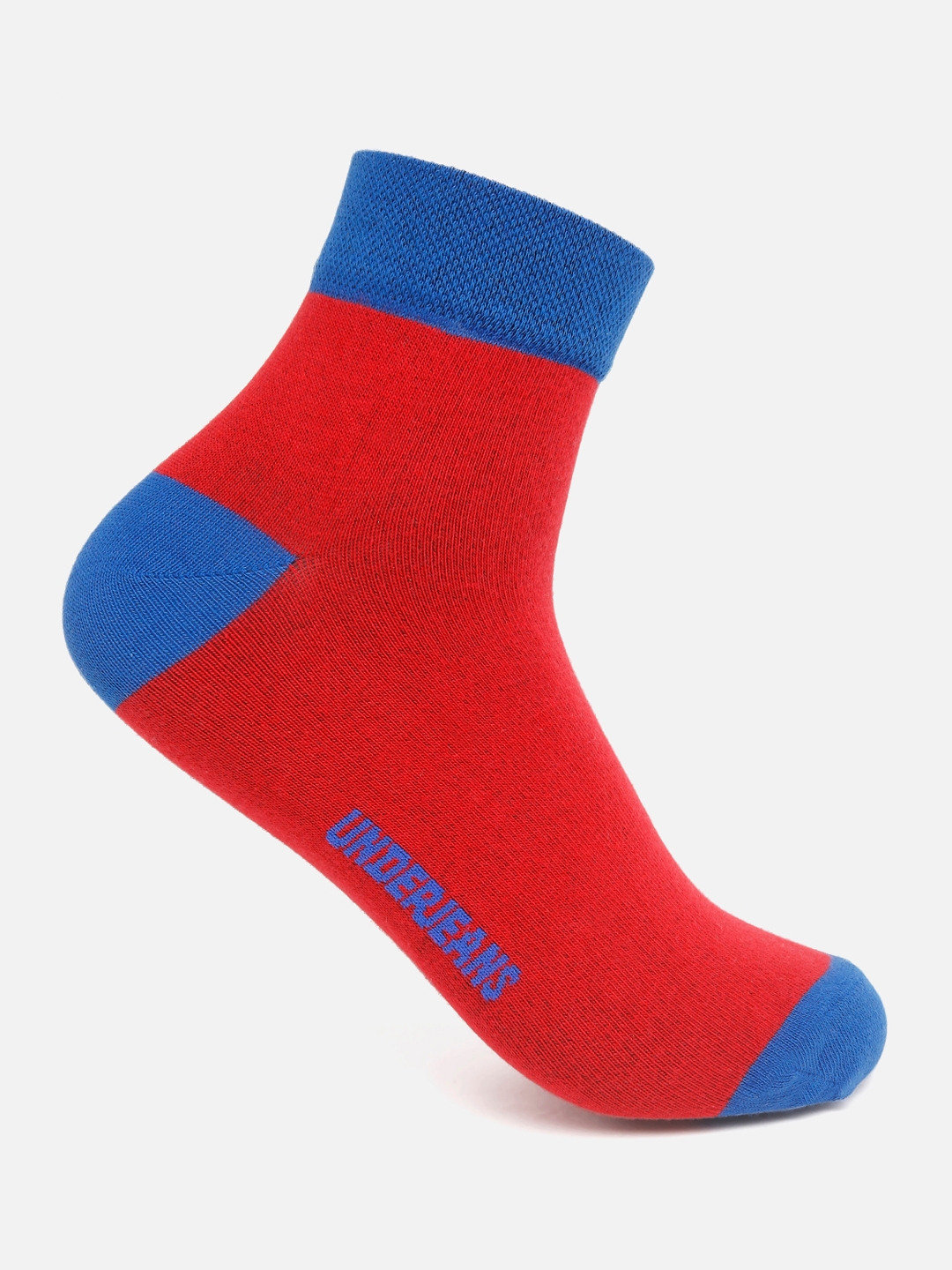 Spykar | Underjeans by Spykar Men Red/Blue Ankle Length (Non Terry) Single Pair of Socks